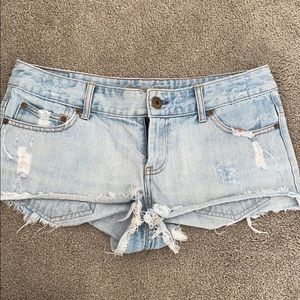 American Eagle Distressed Jean Shorts
